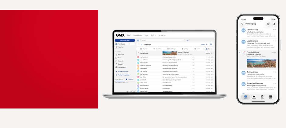 Maximale Aufmerksamkeit im nativen
E-Mail-Umfeld