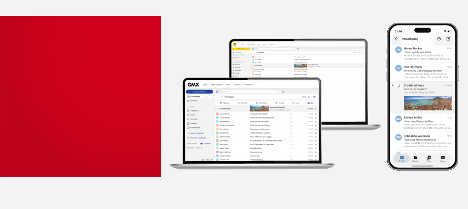 Maximum attention in the native
e-mail environment